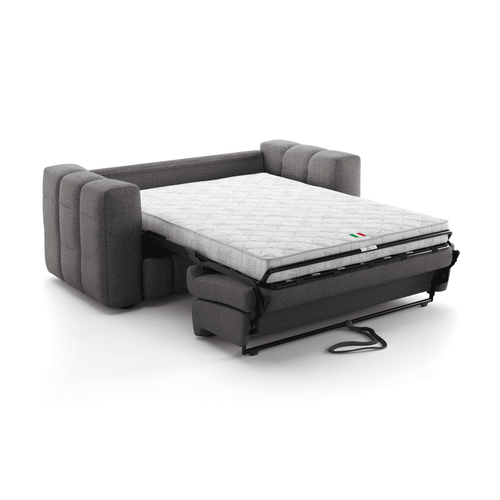 Canapé 3 Places Convertible En Tissu L220 Cm