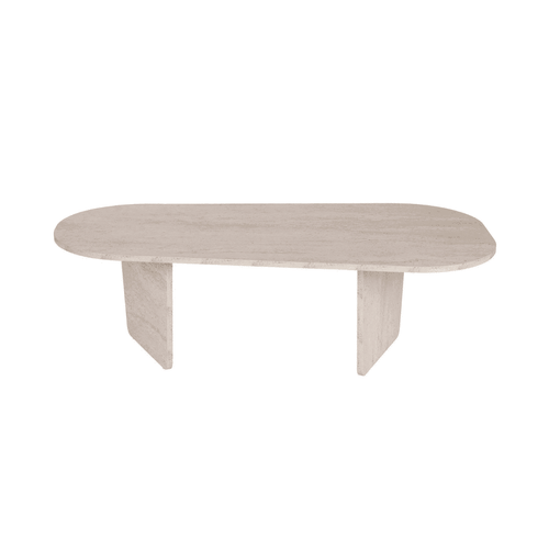 Table Basse Avec Plateau Arrondi L130 Cm