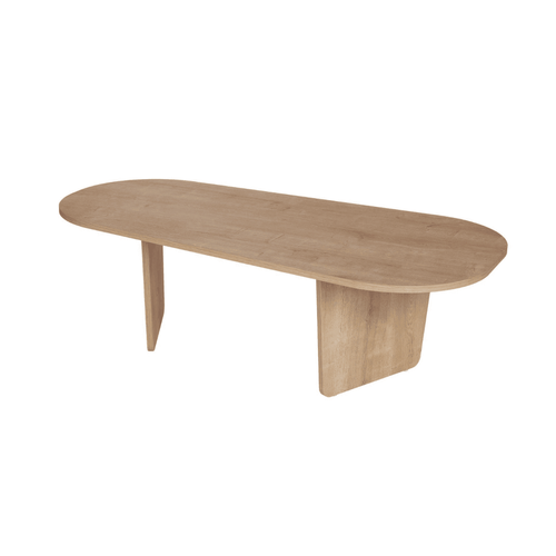 Table Basse Avec Plateau Arrondi L130 Cm