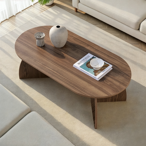 Table Basse Avec Pieds Courbés L120 Cm