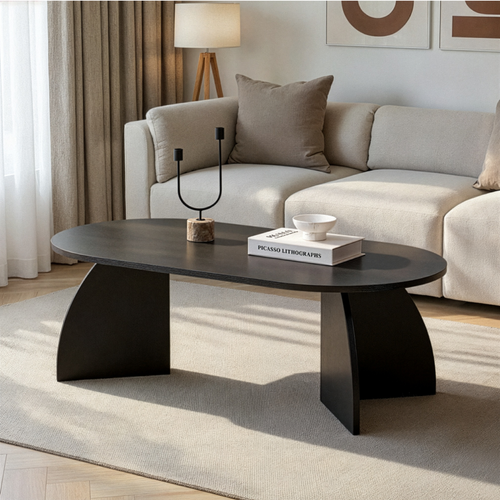 Table Basse Avec Pieds Courbés L120 Cm