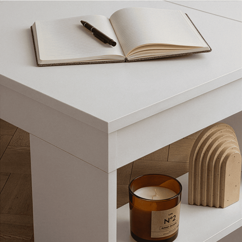 Bureau D'angle Avec 8 Niches De Rangements  L130 Cm