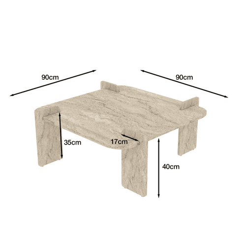 Table Basse Carrée L90 Cm