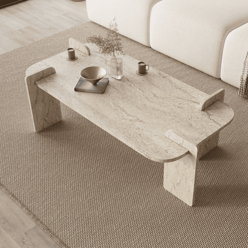 Table Basse Rectangulaire Avec Arrondis L120 Cm