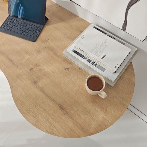 Bureau Avec Plateau Forme Organique L120 Cm