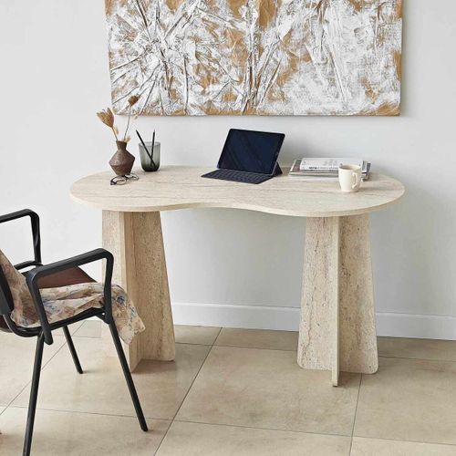 Bureau Avec Plateau Forme Organique L120 Cm