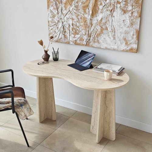 Bureau Avec Plateau Forme Organique L120 Cm
