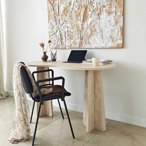 Bureau Avec Plateau Forme Organique L120 Cm