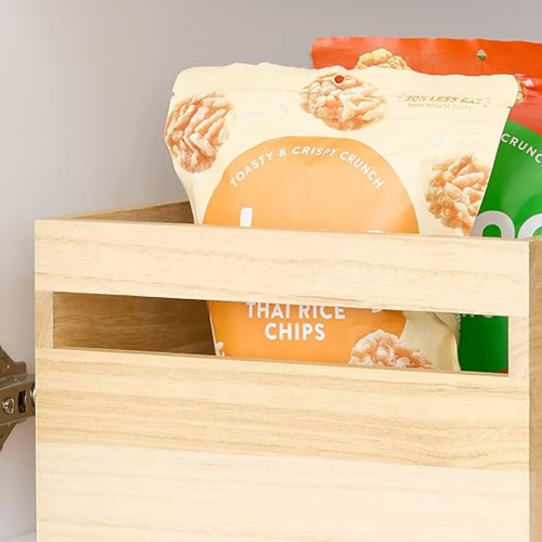 Bac De Rangement En Bois Avec Poignées L25,4 Cm