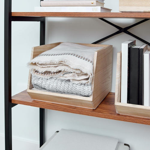 Bac De Rangement En Bois Avec Face Ouverte L25,4 Cm