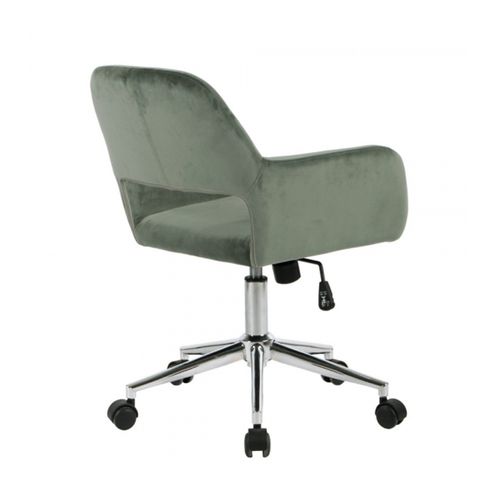 Fauteuil De Bureau En Velours Ajustable