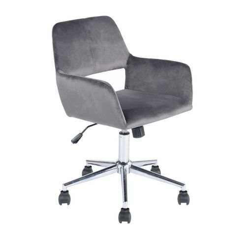 Fauteuil De Bureau En Velours Ajustable