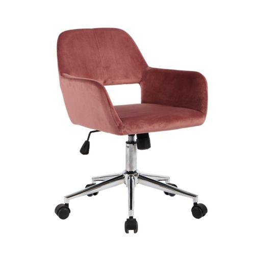 Fauteuil De Bureau En Velours Ajustable
