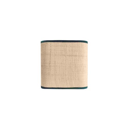 Abat-jour Carré Pour Applique En Raphia Germain