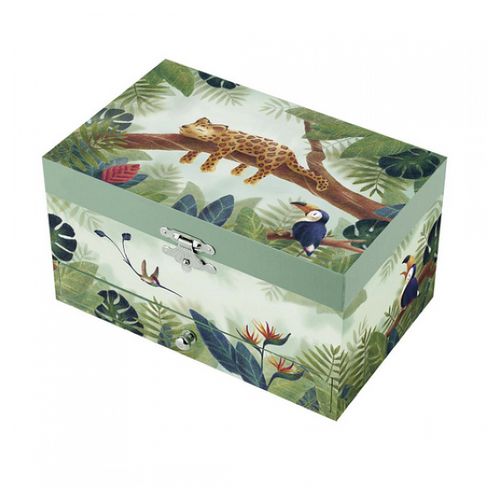 Boîte à Bijoux Musicale Savane Avec Figurine Gépard