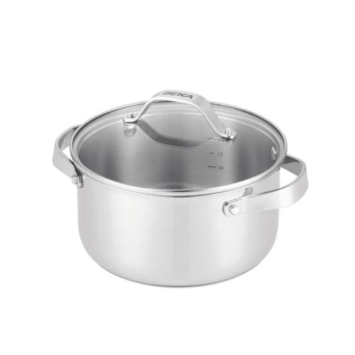 Faitout Inox 24cm Avec Couvercle En Verre - 101034