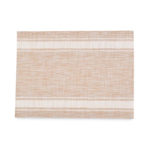 Set De Table Rectangle Tissé Rayé - 45x30 Cm - Beige