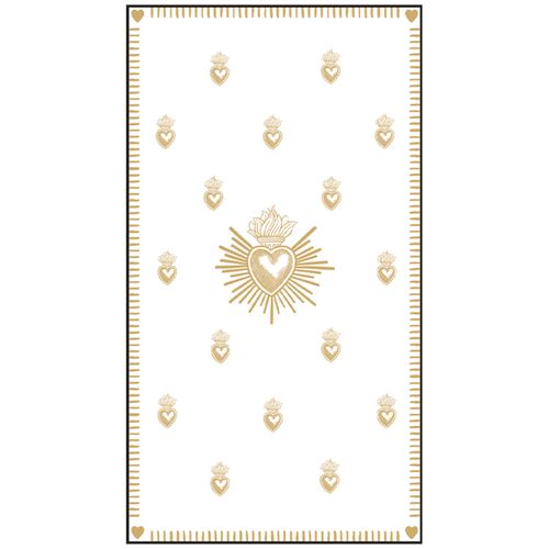 Lot De 15 Serviettes En Papier Ex-voto - 40x33 Cm - Doré