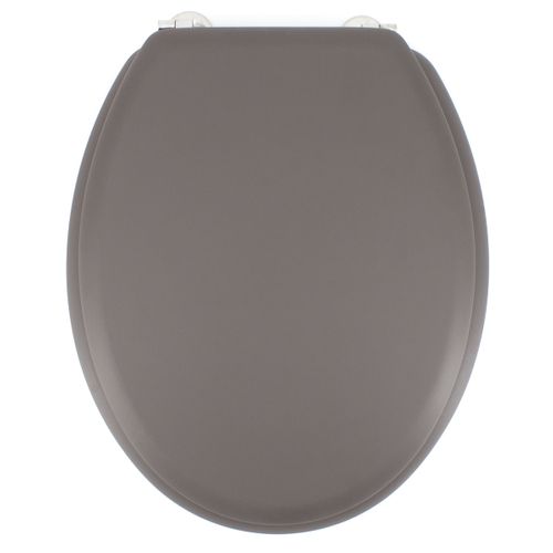 Abattant Wc Duplo Poudre De Bambou Carbone Charnières Inox