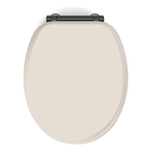 Abattant Wc Frein De Chute Design - 38x48 Cm - Beige