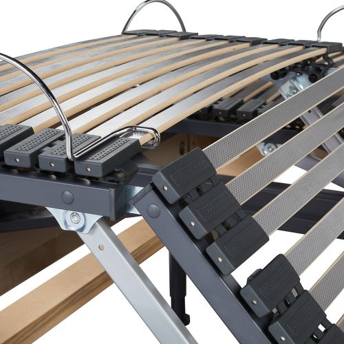 Sommier relaxation 90x200 cm EBAC S50 gris anthracite