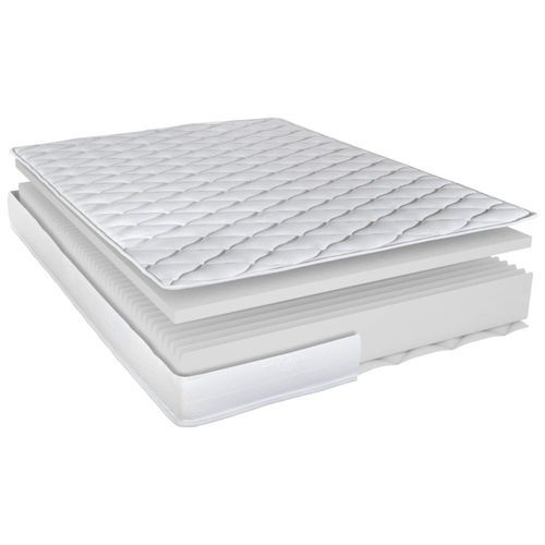 Matelas 120x190 Marly - Mousse - Hauteur 15 Cm - 3 Zones - Soutien Ferme