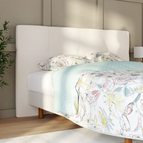 Tête de lit bouclette L.190 cm NUIT FAUBOURG LUTECE crème