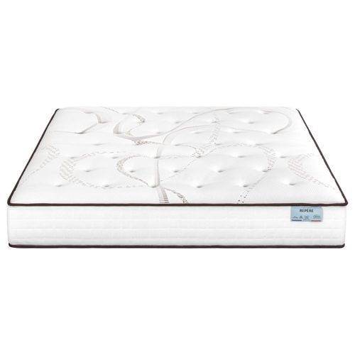 Matelas 140x190 Repere - Ressorts Ensachés - Hauteur 26 Cm - Soutien Ferme