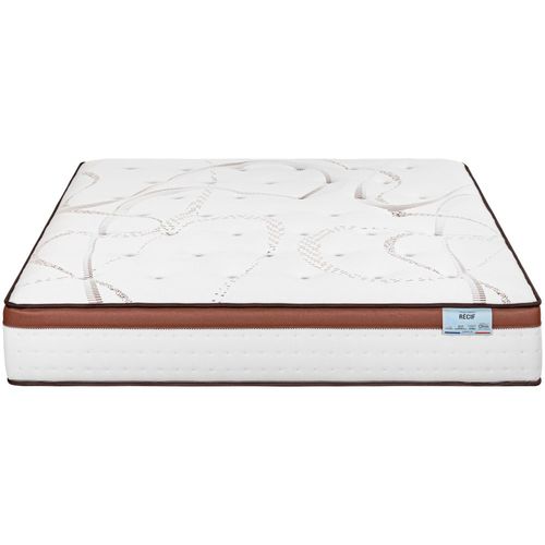 Matelas 140x190 Recif - Ressorts - Hauteur 30 Cm - Soutien Ferme Et Progressif