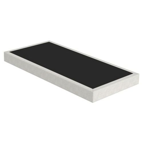 Sommier Tapissier Sr15 Beige 90x200 Lattes Bois Massif - H.15 Cm - Made In France