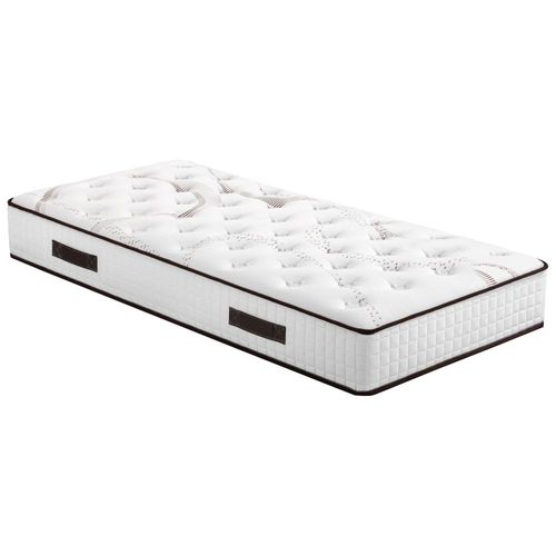 Matelas Latex 90x190 cm LOUXOR - Hauteur 21 Cm - 3 Zones - Soutien Ferme