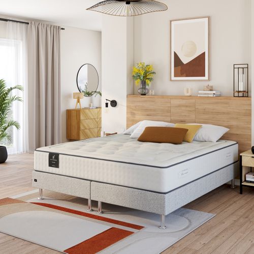 Sommier lattes 2x90x200 cm NUIT FAUBOURG MIRABEAU gris chiné