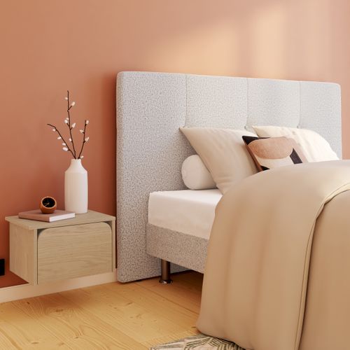 Tête de lit L.190 cm NUIT FAUBOURG LUTECE gris chiné