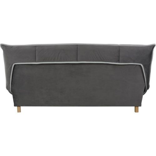 Toundra Clic Clac 3 Places - Matelas  Ep.13 Cm - Mousse Hr 35 Kg/m3 - Tissu Gris - Fabriqué En Franc