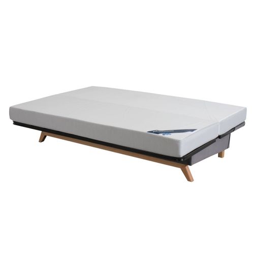 Banquette Cc Seattle 120x190, Matelas Dunlopillo, Angel Bleu