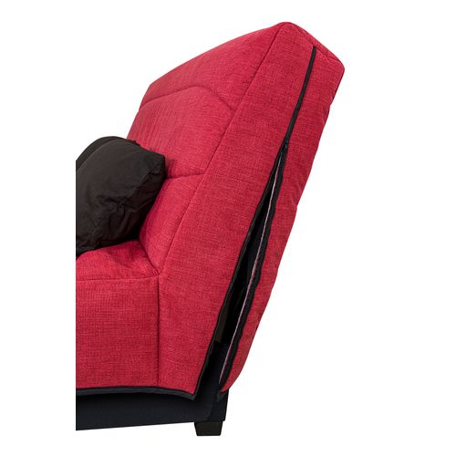 Housse DECO clic-clac 130 cm  Tissu CAPE framboise