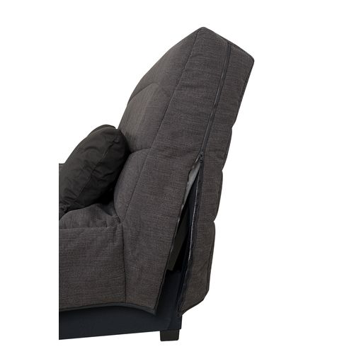 Housse DECO clic-clac 130 cm Tissu CAPE charbon