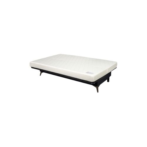 Banquette Clic-clac Indy 120x190, Matelas Simmons, Gris