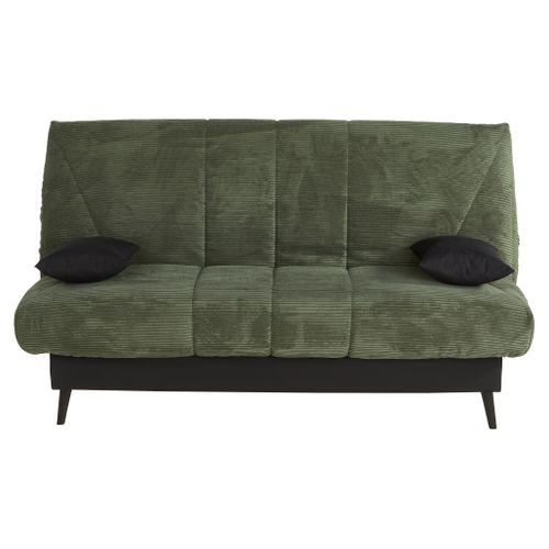 Banquette clic-clac COCON tissu velours vert