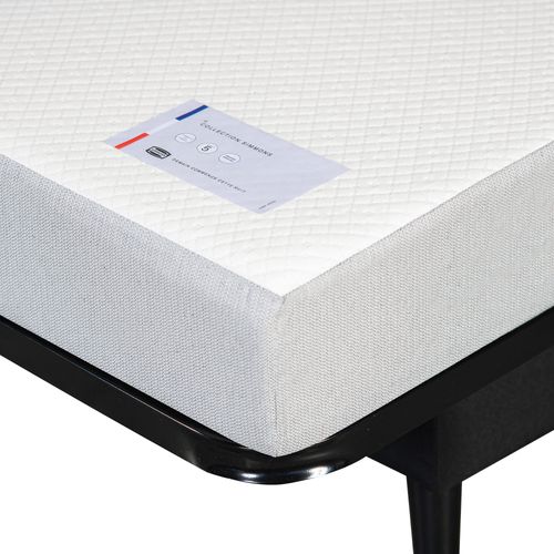 Banquette clic-clac CARESSE tissu velours charbon