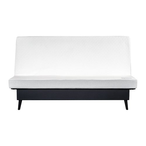 Banquette clic-clac CARESSE tissu velours charbon