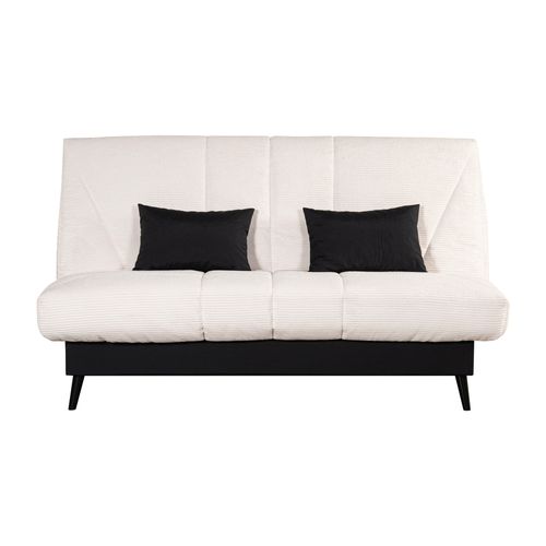 Banquette clic-clac DOUCEUR tissu velours beige
