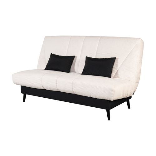 Banquette clic-clac DOUCEUR tissu velours beige