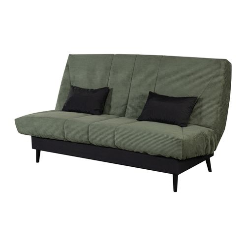 Banquette clic-clac DOUCEUR tissu velours vert