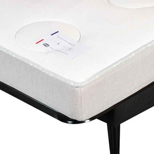 Banquette clic-clac DOUCEUR tissu velours charbon