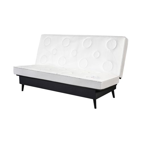 Banquette clic-clac DOUCEUR tissu velours charbon