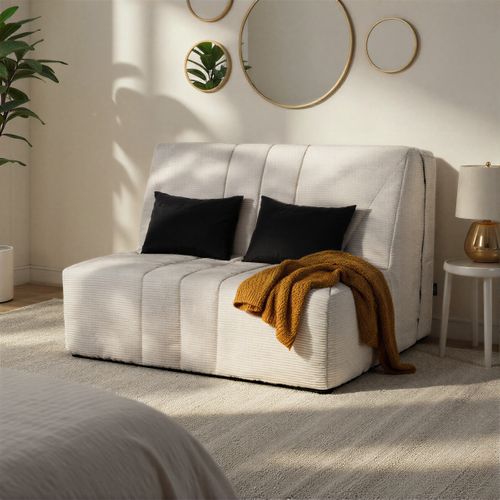 Banquette-lit BZ DOUCEUR tissu velours vert