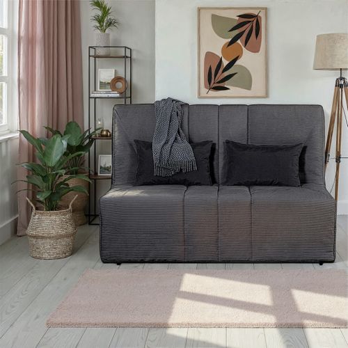 Banquette-lit BZ DOUCEUR tissu velours charbon