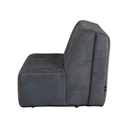 Banquette-lit BZ XL DOUCEUR tissu velours charbon