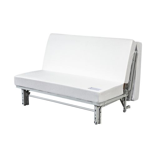 Banquette-lit BZ CARESSE tissu velours charbon